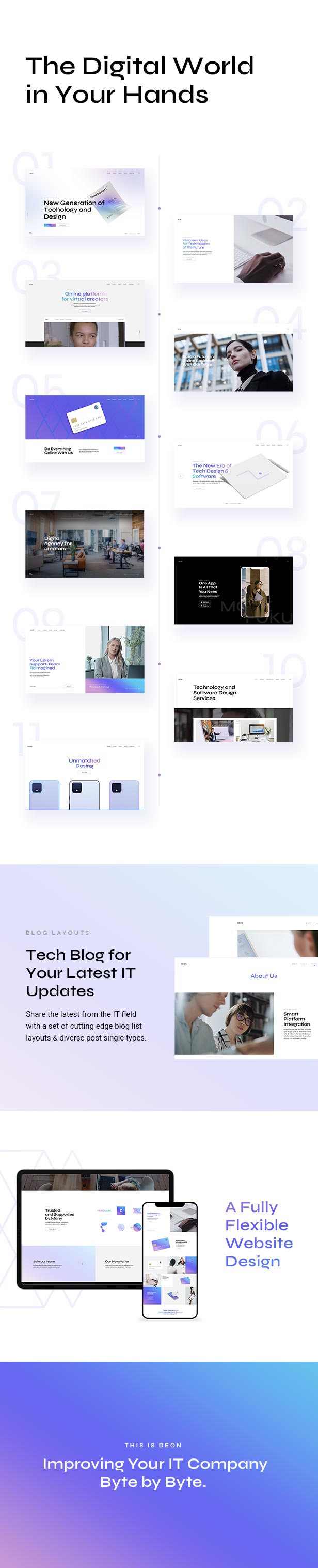 Deon - Technology and Software Company Theme - 1